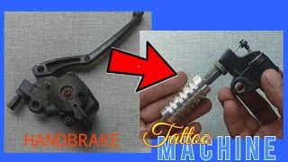 How to make a tattoo machine out of motorcycle handbrake w/ dc motor(p1)