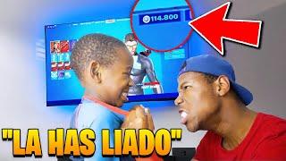 Niño Roba Tarjeta De Crédito Para Comprar Todo El Pase De Batalla 4 De Fortnite..(LE PILLA SU PADRE)