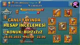 Lords Mobile BlitZzZzZ Hesap İncelemesi + Sohbet (CANLI YAYIN!!)