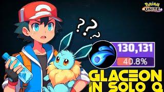 GLACEON WORTH IT TO COUNTER SPEEDSTERS IN SOLO QUEUE ??? | POKEMON UNITE