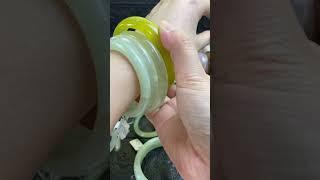 Natural jade bangles#shorts