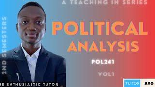 Political Analysis | POL241 | Vol1