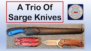 Sarge Knives Review:  A Folder, A Fillet, and A Multitool