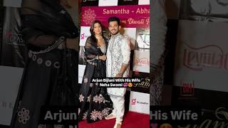 Arjun Bijlani With His Wife Neha Swami Grace The Samanta-Abhay- Sahil Diwali Party#arjunbijlani