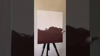 Here's a simple moon painting idea for you!  #short #acrylicpainting #crescentmoon