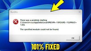 RunDLL - There was a problem starting Error Popup at startup in Windows 11 / 10 /8/7 - How To Fix 