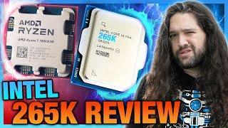 Intel Core Ultra 7 265K CPU Review & Benchmarks vs. 285K, 245K, 7800X3D, 7900X, & More