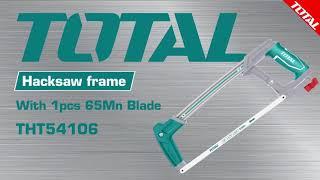 The Hacksaw frame by Total tools. Know how to use it safely, and efficient. Item code:  THT54106