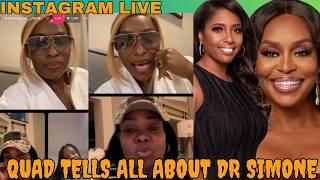 Dr Heavenly Calls Out Sweet Tea | Quad Talks On Her And Dr Simone Friendship |  Instagram Live