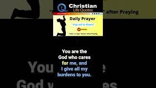 Daily Prayer | Christian Quotes  #shorts #prayer #pray