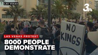 Thousands protest in Las Vegas for peaceful 'No Kings Day' demonstration