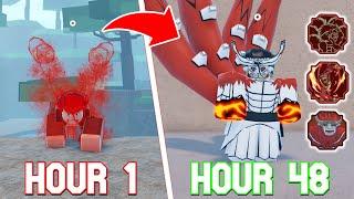 Spending 48 Hours MASTERING Every 4 Tails Version in Shindo Life. - Roblox