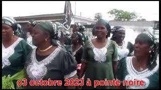 03 octobre à pointe noire, la grande chorale des dirigeants pointe noire en action