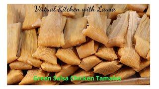 Chicken Tamales with Tomatillo Salsa Recipe ~Tamales de Pollo con Salsa de Tomatillo