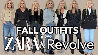 FALL STYLISH OUTFIT IDEAS With ZARA & Revolve