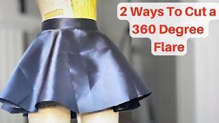 2 Easy Methods of Cutting a 360 Degree Flare also a quick Message For Fashion Content Creators