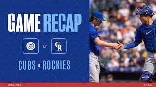 Game Highlights: Michael Busch's two home runs lead the Cubs over the Rockies! | 9/15/24