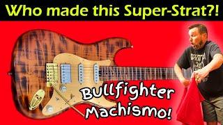 Amazon Super Strat! Bullfighter D190 a flaming Stratocaster