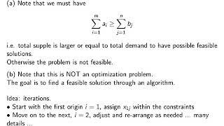 V7 01: Linear Programming: A distribution problem, part 1