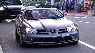 SUPERCARS in MONACO 2023 -1- ( SLR Roadster, SF90 Stradale, 2x296 GTB, Emira, 2xPhantom...)