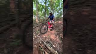 Shredding this boundary trail! (Ft. the kid)  #mtb #downhillmtb