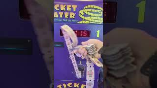 05-26-2023 Cashing My Jackpot Winnings Inside The Ticket Machine! #arcade #jackpot #bigwin