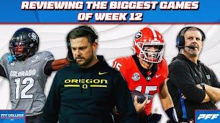 Reviewing the Biggest Week 12 Games in College Football | PFF Grade Release Show