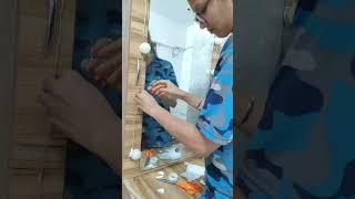 How To Install LED Mirror Light On Dressing Table At Home #ledlight #mirrorlight #shorts #viral #yt