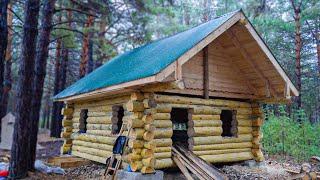 Building a LOG CABIN in The Forests of Kazakhstan | Without People