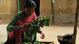 Village Life Cooking Eating Malabar Spinach @tusuzupuvlogs