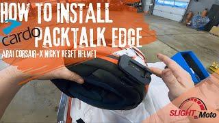 Cardo Packtalk Edge - Install on Arai Corsair X