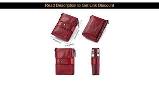 KAVIS Rfid 100% Genuine Leather Women Wallet Female Portomonee Coin Purse Short Male Money Bag Qua