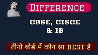 Difference Between CBSE, IB and CISCE Board.