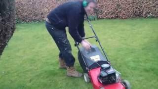 Champion petrol lawnmower 14"Briggs and Stratton 3.5hp demo