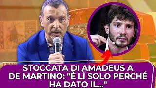  Amadeus, la stoccata a Stefano: "La verità è che…