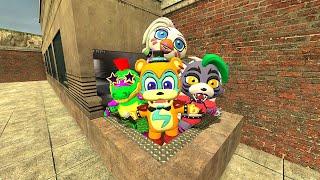 DESTROYING FNAF Security Breach ANIMATRONICS - Boneworks