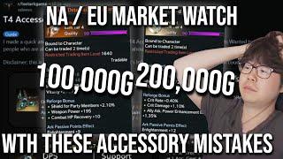 Lost Ark HUGE Tier 4 accessory mistakes! Wasting gold & shards! NA EU Market Watch Series pt. 2