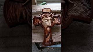 Wood Carving Cross #woodcarving