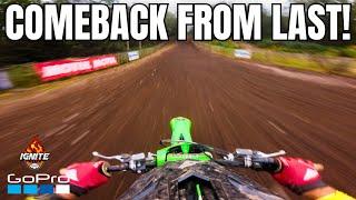 GoPro: Jack Chambers MX2 Race 1 from MXGB Rd 5 Hawkstone Park (FIRST TURN CRASH)