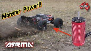 Absolute MONSTER!! ARRMA Kraton 8S with Leopard 58113 1050kv Motor and Max5 ESC