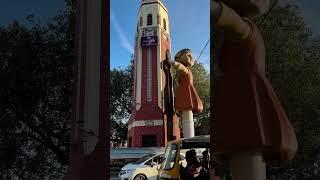 When squid game doll turns around at clock tower Dehradun traffic @NetflixIndiaOfficial#shorts
