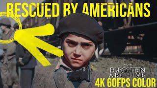 Freed from certain death | 4K 60FPS COLOR | WW2 Archival Footage