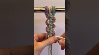How to Create a Wave Knot in Macrame #macrametutorial #diymacrame