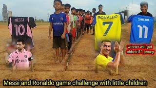 U ba jop un ioh iaka jersey jong u Chhetri , Messi and ronaldo game challenge