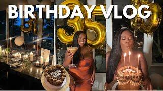 BIRTHDAY VLOG || SURPRISE SCAVENGER HUNT, TINI BIT OLDER DINNER PARTY, HOUSTON BIRTHDAY GLAM