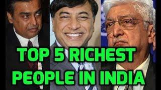 Top 5 Richest People In India||Mukesh Ambani|Dilip Sanghvi|Azim Premji|Pallonji Mistr|Shiv Nadar