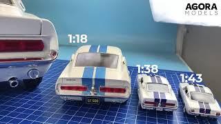 1:8 scale 1967 Shelby GT500 Super Snake - model details close up