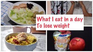 What I eat in a day to lose weight