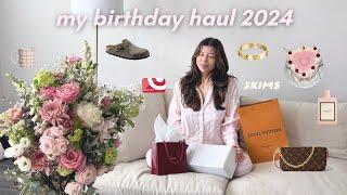 My 2024 birthday haul  Louis Vuitton, Birkenstocks, flowers & more sweet gifts