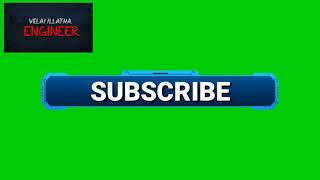 Free youtube subscriber green screen